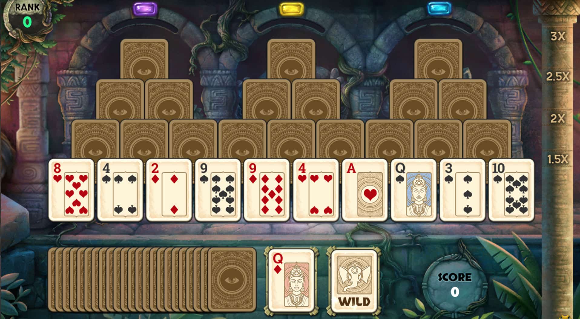 free online tri towers solitaire card games