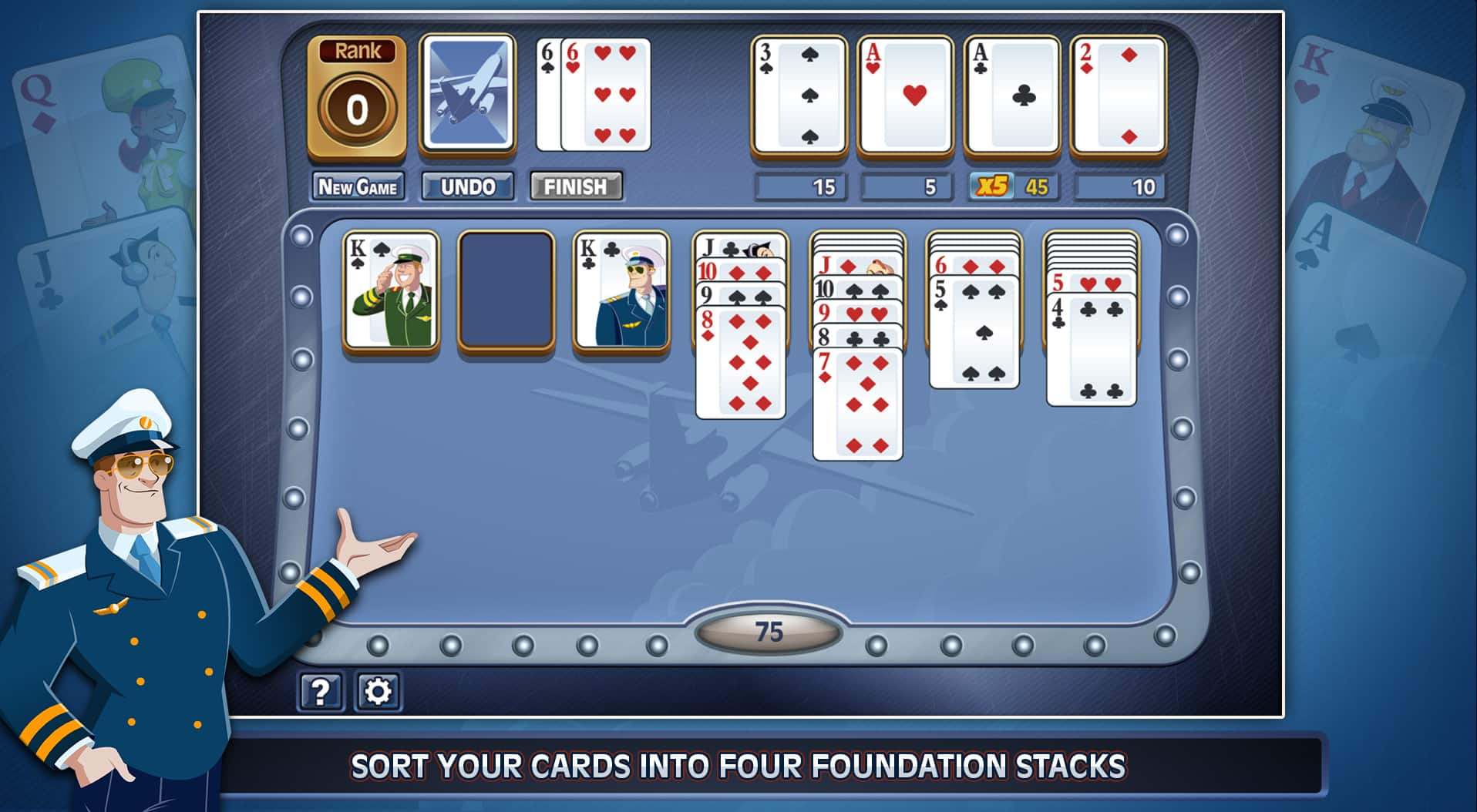 First Class Solitaire HD, Free Online Solitaire Game