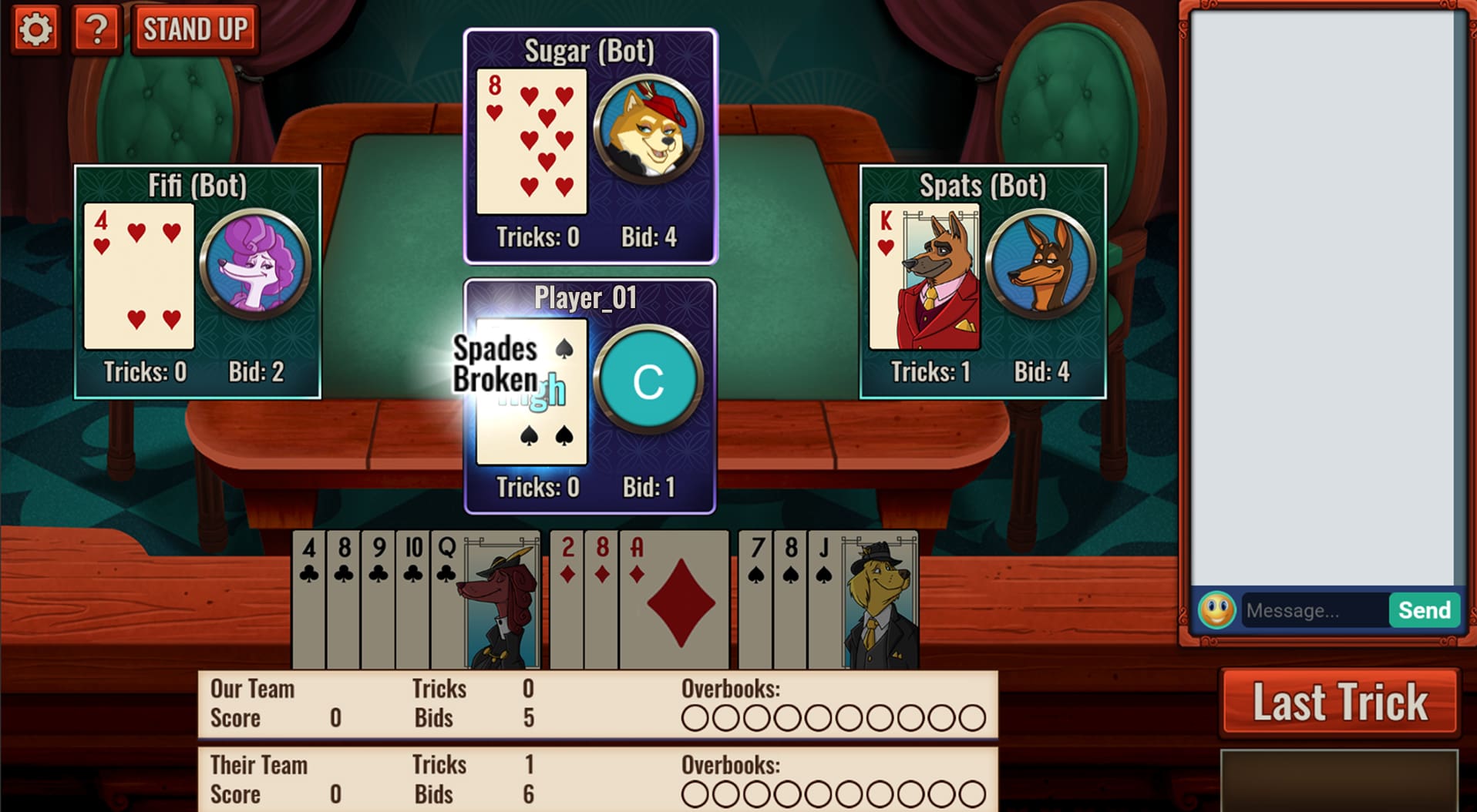 best spades online computer game