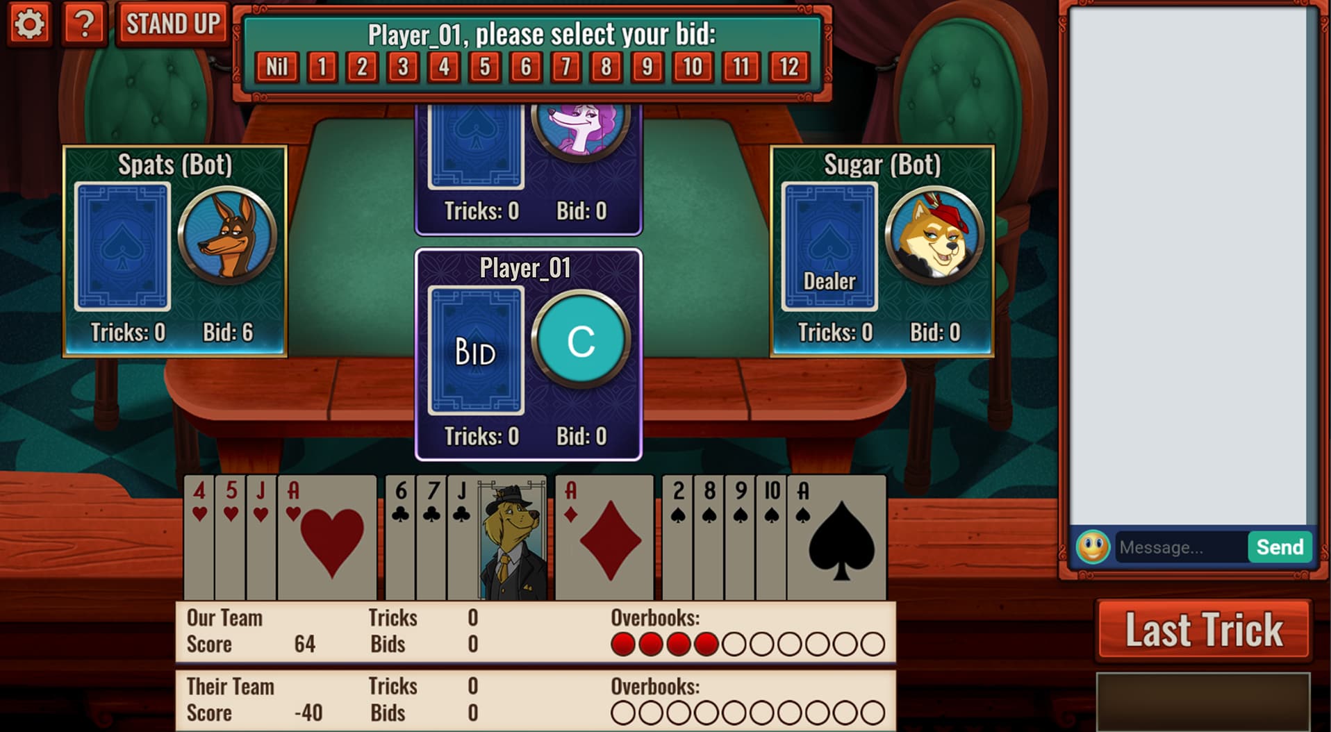 free spades card game online