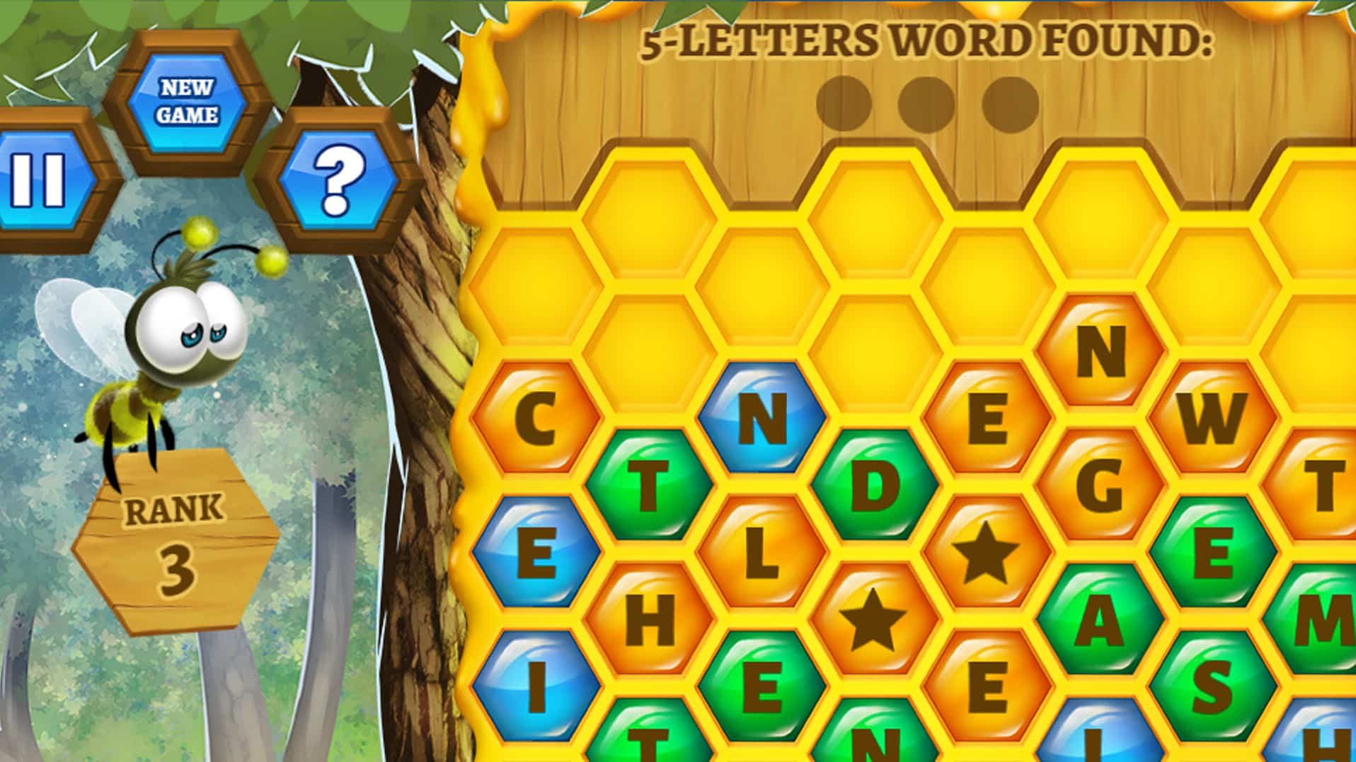 Tumble Bees HD | Free Online Word Game | Pogo