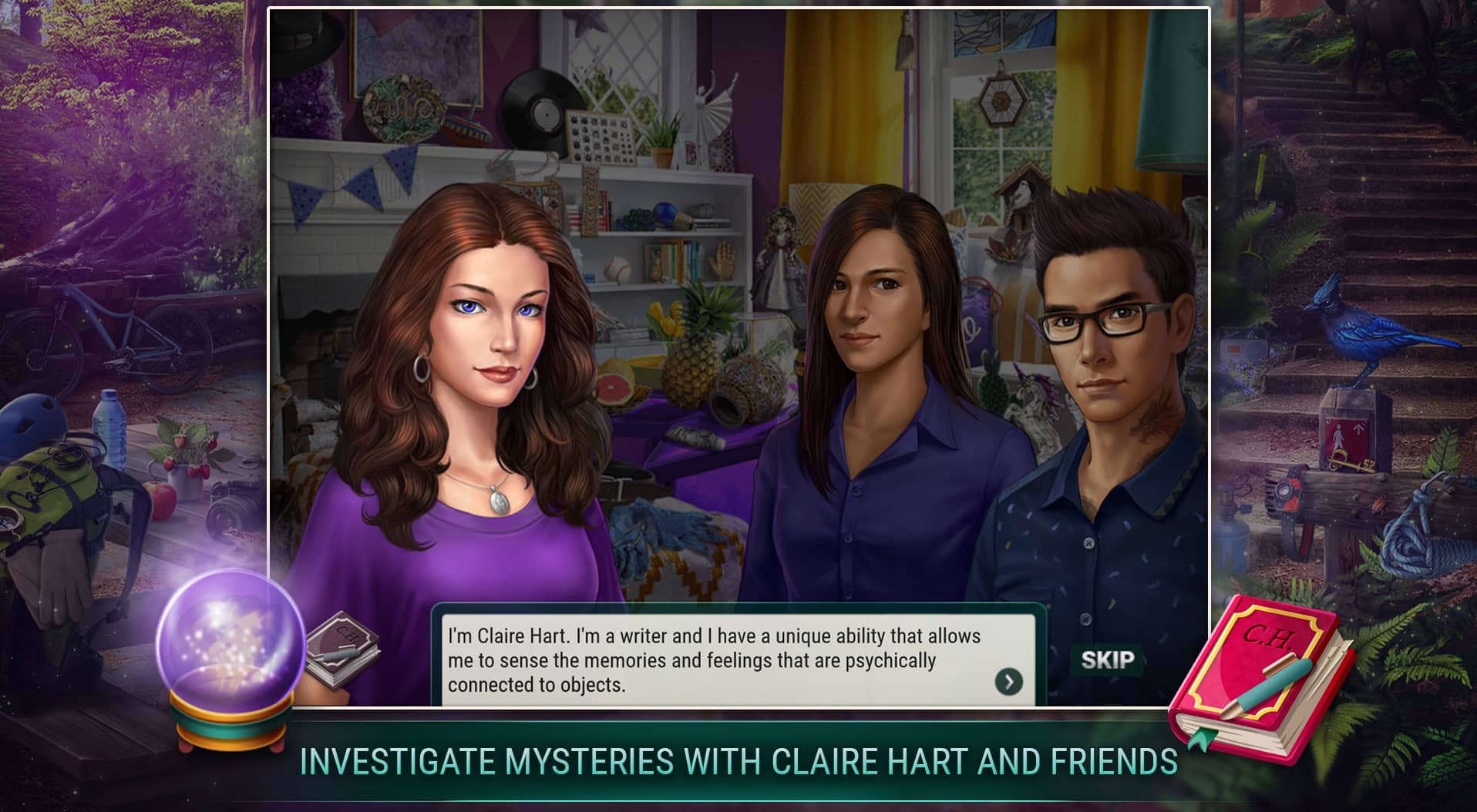 Claire Hart Secret in the Shadows | Free Online Hidden Object Game | Pogo