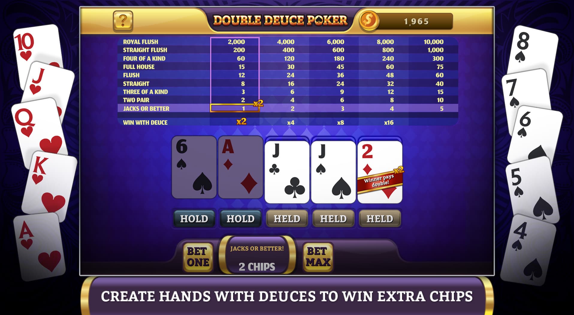 3x Deuce Poker