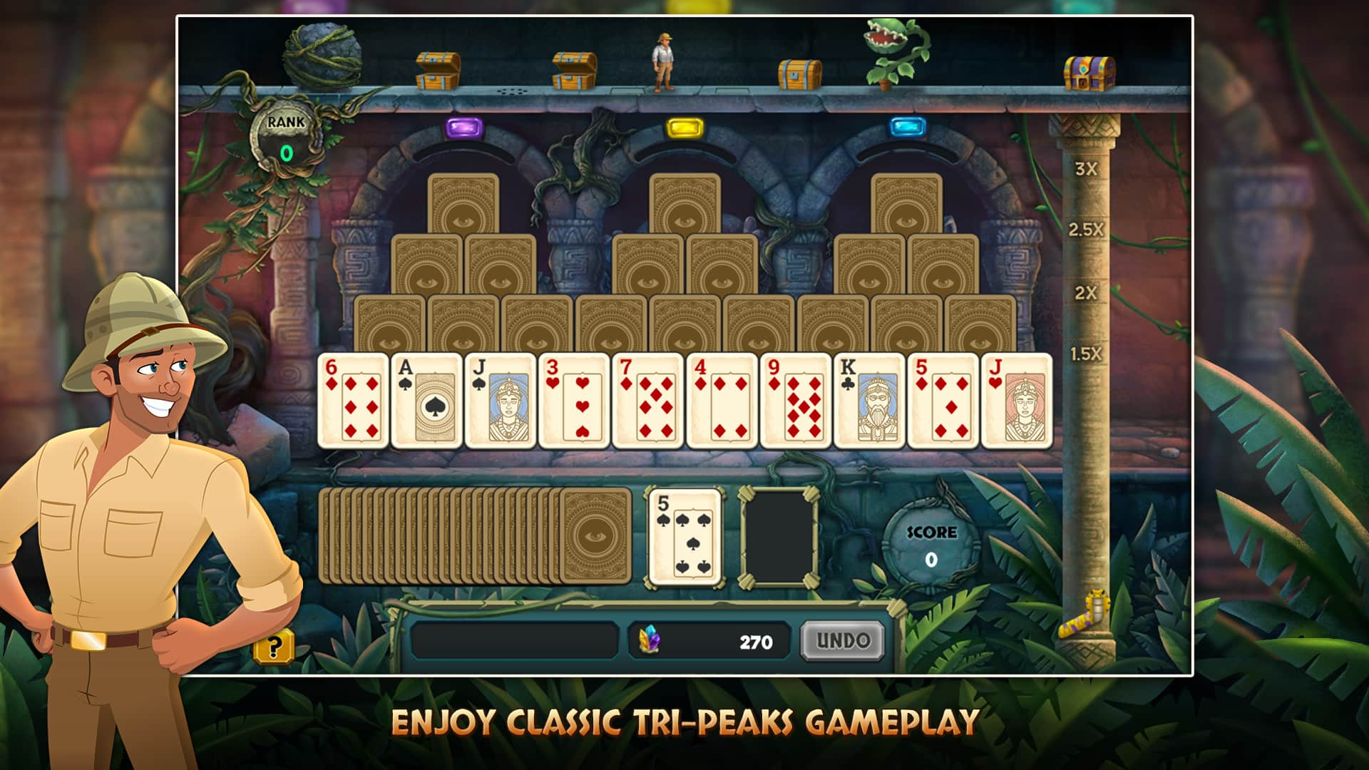 Tri Peaks Solitaire Free Online | Fun Card Game Awaits!